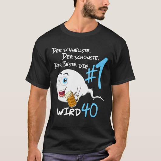 伝説は40歳の誕生日の男になる Tシャツ (正面)