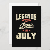 伝説は7生まれ月から7月の誕生日 サンキューカード (正面/裏面)