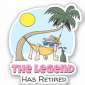 伝説はChill Hammockの退職した漫画おもしろいを持っている シール (正面)