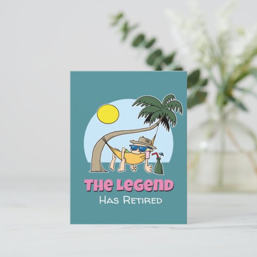 伝説はChill Hammockの退職した漫画おもしろいを持っている ポストカード (スタンド正面)