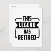 伝説はT退職したシャツだ 案内ポストカード (正面/裏面)