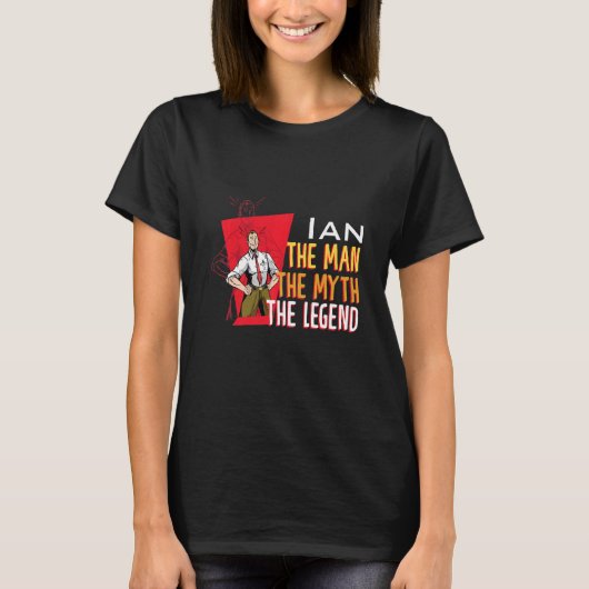 伝説イアン・プレミアムの男は神話 Tシャツ (正面)