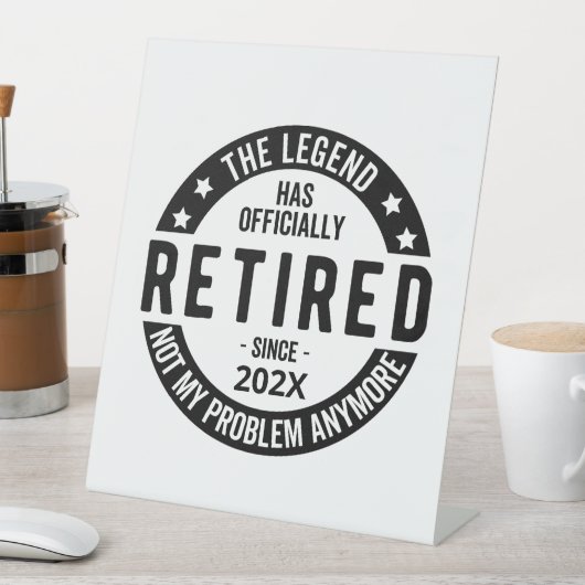 伝説カスタムが公式に発表された日退職した付 台座サイン (インサイチュ)