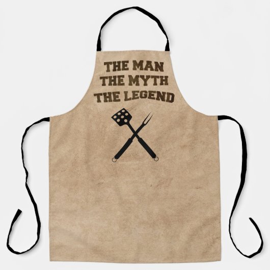 伝説グリルツールを焼く男の神話 エプロン (正面)