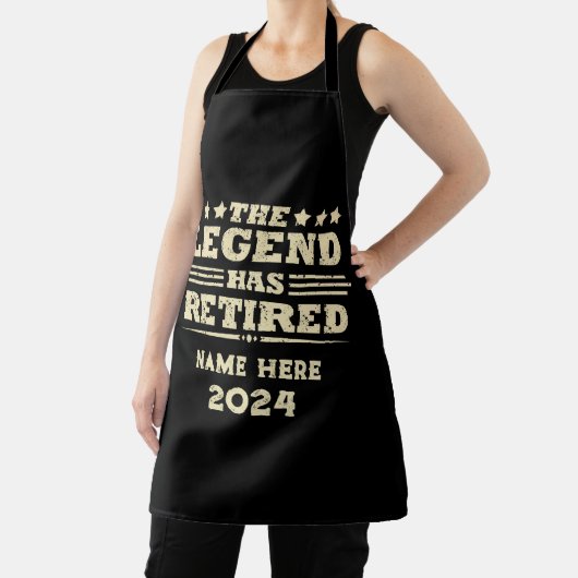 伝説パーソナライズされたが持つ引退退職した エプロン (インサイチュ)