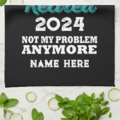 伝説パーソナライズされたが持つ引退退職した キッチンタオル (折り畳み)