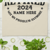 伝説パーソナライズされたが持つ引退退職した キッチンタオル (折り畳み)