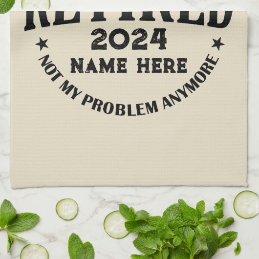 伝説パーソナライズされたが持つ引退退職した キッチンタオル (折り畳み)