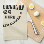 伝説パーソナライズされたが持つ引退退職した キッチンタオル (四つ折り)