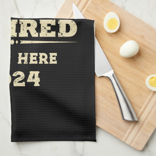 伝説パーソナライズされたが持つ引退退職した キッチンタオル (四つ折り)
