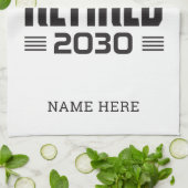 伝説パーソナライズされたが持つ引退退職した キッチンタオル (折り畳み)