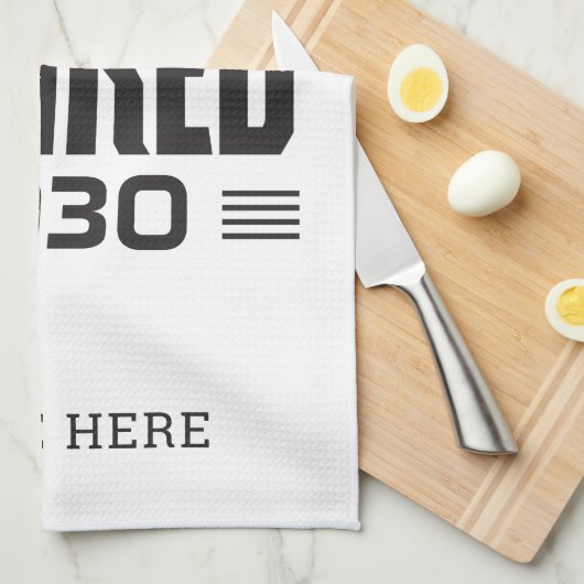 伝説パーソナライズされたが持つ引退退職した キッチンタオル (四つ折り)