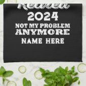 伝説パーソナライズされたが持つ引退退職した キッチンタオル (折り畳み)