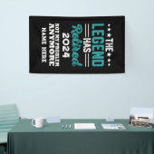 伝説パーソナライズされたが持つ引退退職した 横断幕 (トレードショー)