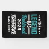 伝説パーソナライズされたが持つ引退退職した 横断幕 (横)