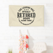 伝説パーソナライズされたが持つ引退退職した 横断幕 (インサイチュ)