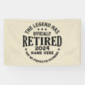 伝説パーソナライズされたが持つ引退退職した 横断幕 (横)