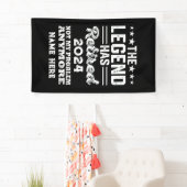 伝説パーソナライズされたが持つ引退退職した 横断幕 (インサイチュ)