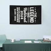 伝説パーソナライズされたが持つ引退退職した 横断幕 (トレードショー)