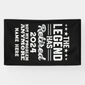 伝説パーソナライズされたが持つ引退退職した 横断幕 (横)