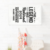 伝説パーソナライズされたが持つ引退退職した 横断幕 (インサイチュ)