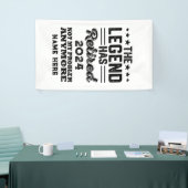 伝説パーソナライズされたが持つ引退退職した 横断幕 (トレードショー)