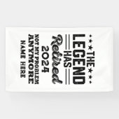 伝説パーソナライズされたが持つ引退退職した 横断幕 (横)