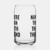 伝説パーソナライズされたの伝説の男 ガラス缶 (左)