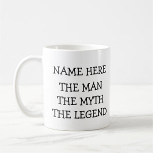 伝説パーソナライズされたの伝説の男 コーヒーマグカップ