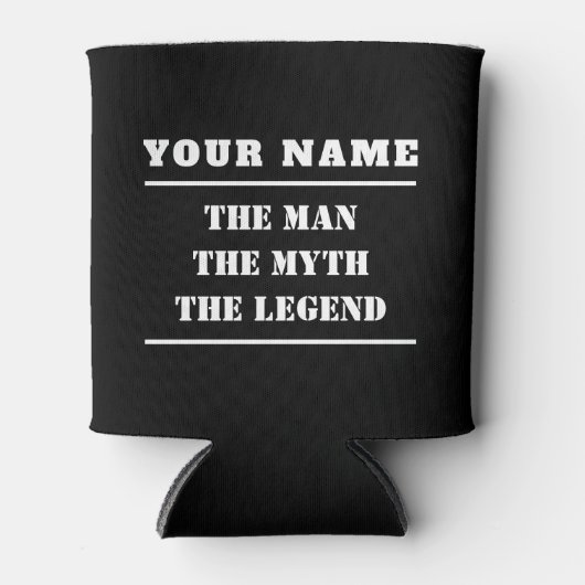 伝説パーソナライズされたの伝説の男 缶クーラー (正面)
