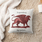 伝説ヴィンテージのグリフィンのイラストレーション元来 クッション (ブランケット)