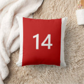 伝説上の14番赤と白入 クッション (ブランケット)