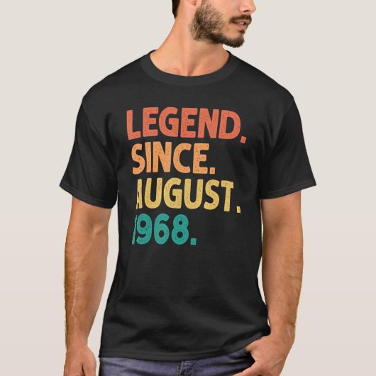 伝説威厳がある1968年54歳54歳 Tシャツ (正面)