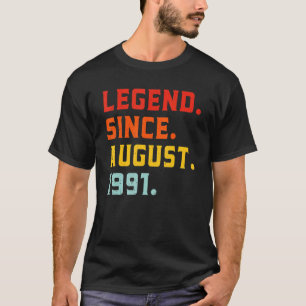 伝説威厳がある1991年31歳ヴィンテージ31日 Tシャツ