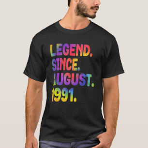 伝説威厳がある1991年32歳絞り染め32日 Tシャツ