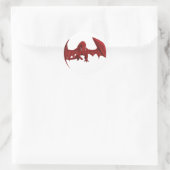 伝説威厳のあるのレッド・ドラゴンファンタジー ラウンドシール (バッグ)