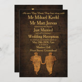 伝説愛陽気な結婚披露宴の招待状 招待状 (正面/裏面)