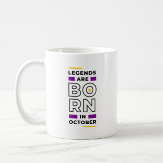 伝説生まれは10月に コーヒーマグカップ