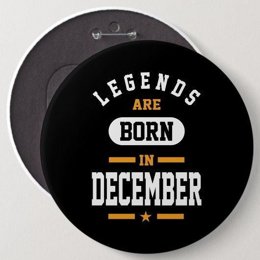 伝説生まれは12月 缶バッジ (正面&裏面)