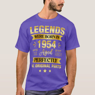 伝説生まれは1954年の誕生日 Tシャツ