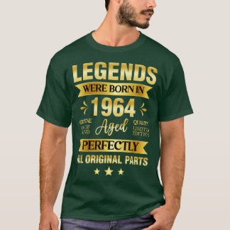 伝説生まれは1964年の誕生日 Tシャツ