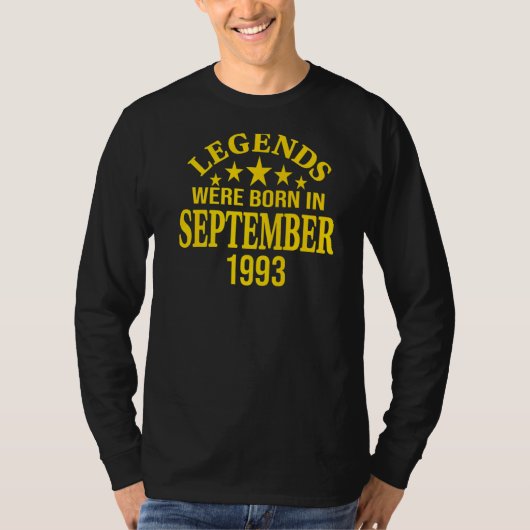 伝説生まれは1993年9月 Tシャツ (正面)