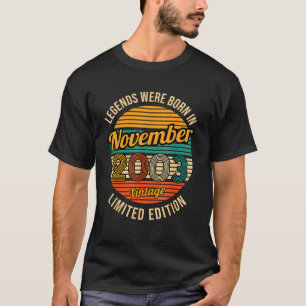 伝説生まれは2003年11月21誕生日 Tシャツ
