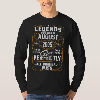 伝説生まれは2005威厳がある年17歳の時だった Tシャツ