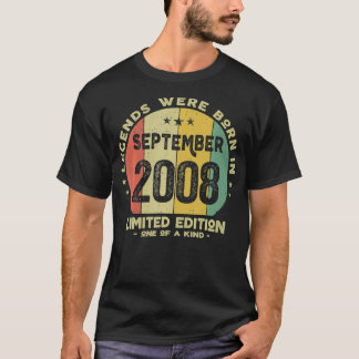 伝説生まれは2008年9月10代の若者13日 Tシャツ