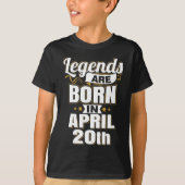 伝説生まれは4月20日 Tシャツ (正面)