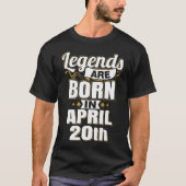 伝説生まれは4月20日 Tシャツ (正面)