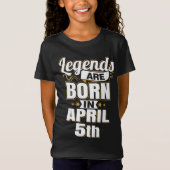 伝説生まれは4月5日 Tシャツ (正面)