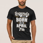 伝説生まれは4月7日 Tシャツ (正面)