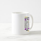 伝説生まれは4月 コーヒーマグカップ (正面右)